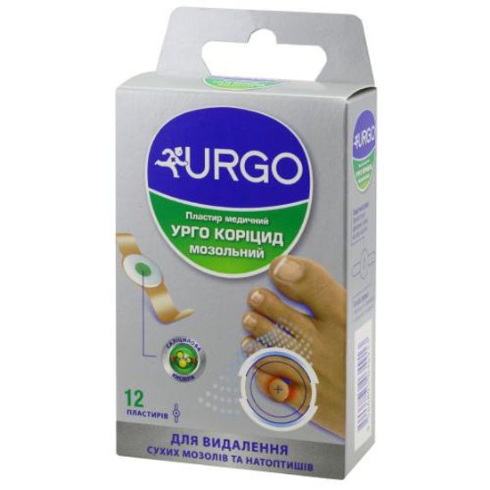 Пластир медичний Урго (Urgo) coricide мозольний №12